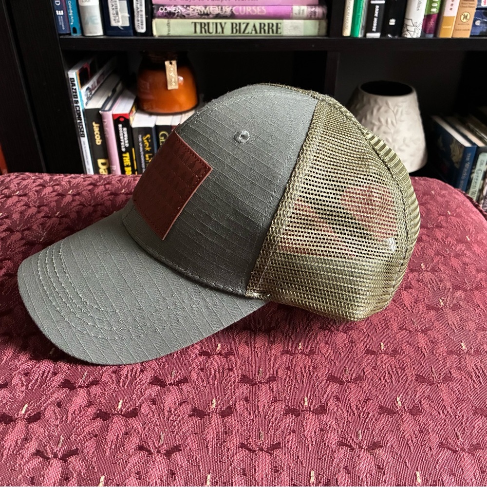 Green and Brown Trucker Hat - Picture 2 of 5
